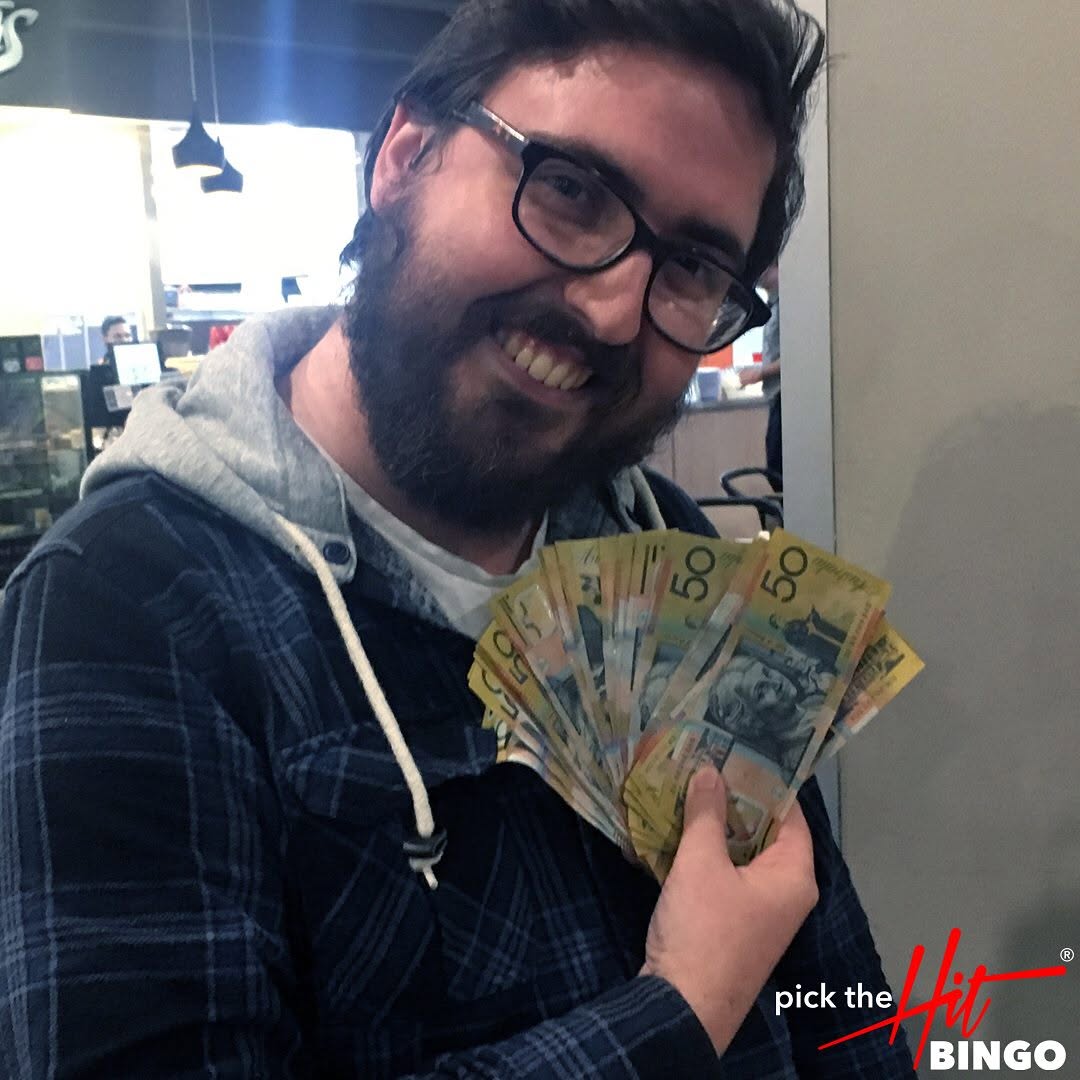 Matt - Music Bingo winner at Wynnum RSL, March 2018