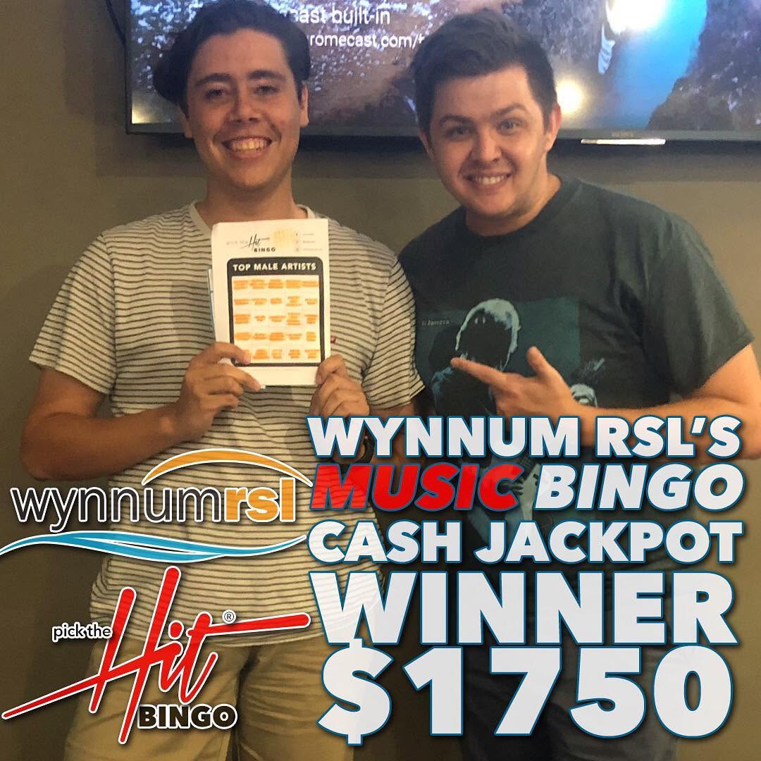 Tyrell - Music Bingo winner at Wynnum RSL, November 2018