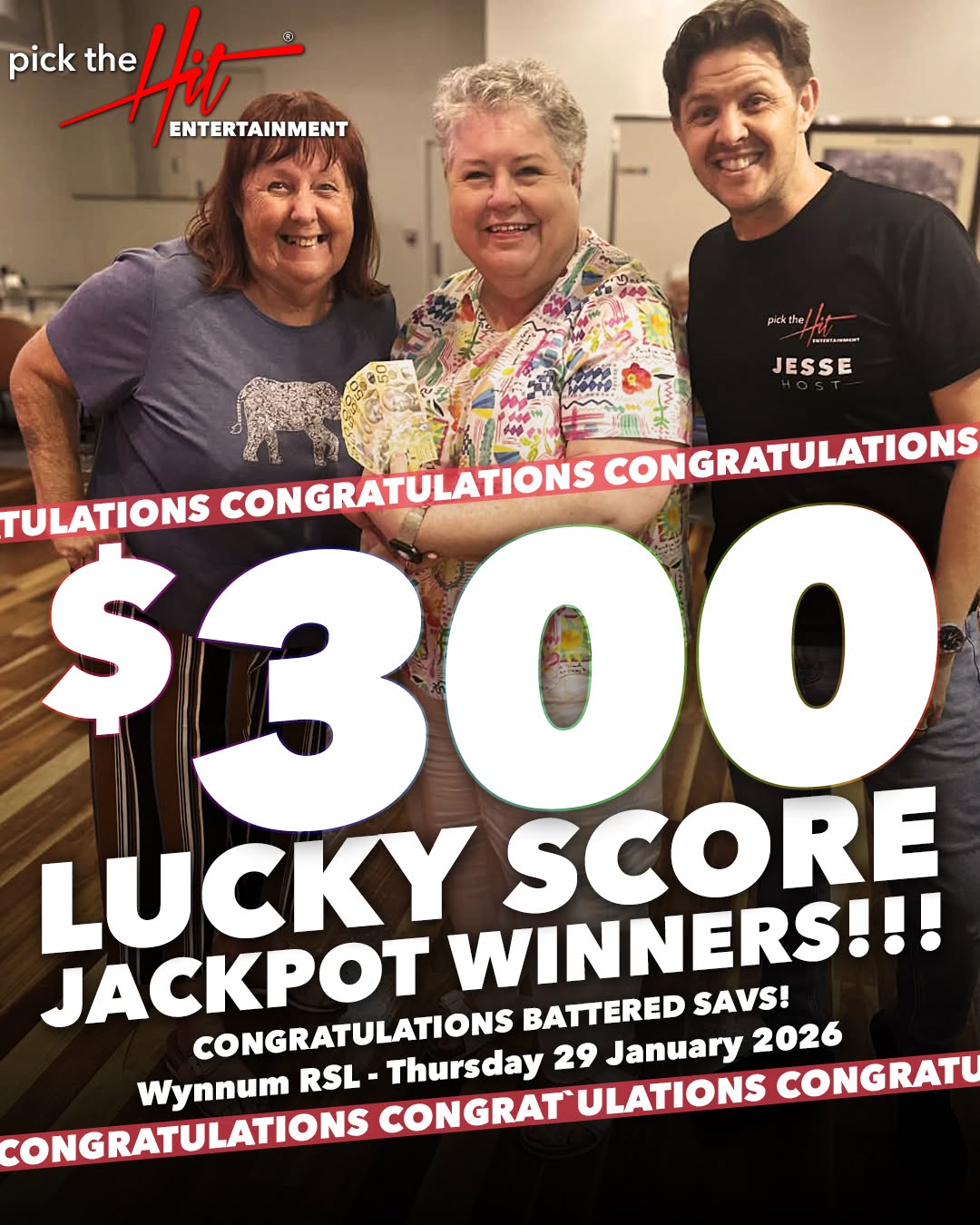 Battered Savs - Trivia winner at Wynnum RSL, January 2026