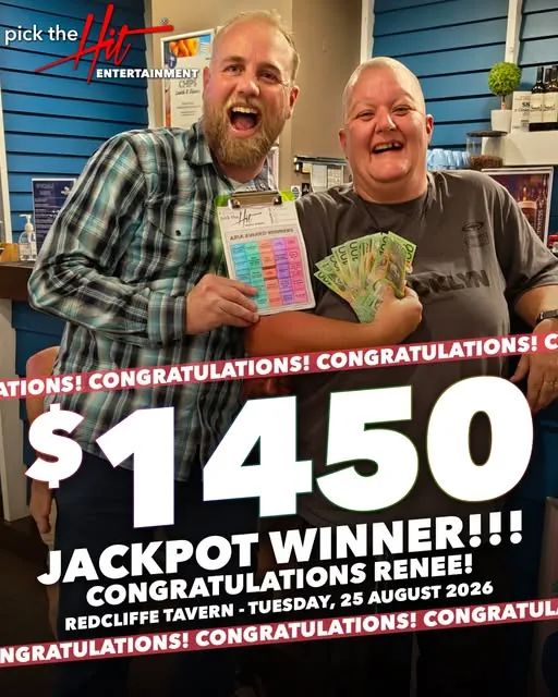 Renee - Music Bingo winner at Redcliffe Tavern, August 2026